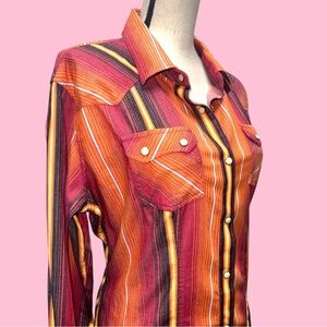 Rock & Roll Cowgirl Retro Pearl Snap Western Shirt